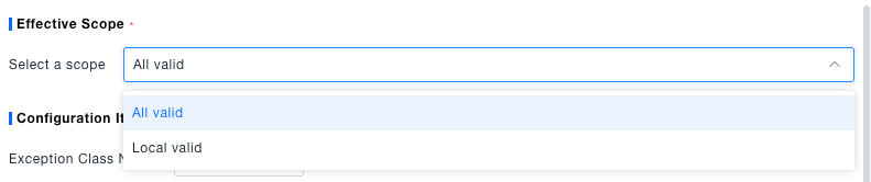 Select a scope